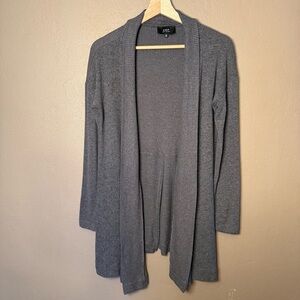 Anthropologie COA Soft Knit Cardigan Gray Long Sleeve Open Front Sweater